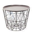 Tray Table Basket Avignon, dark beige