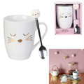 Mug with Spoon Cat 350ml