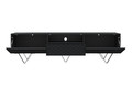 TV Cabinet Scalia, matt black/black legs