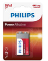 Philips Battery Power Alkaline 9V 1pc LR61 6LR61