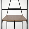 HÅVERUD / SANDSBERG Table and 2 stools, black/brown stained, 105 cm