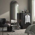 LINDBYN Mirror, black, 60x170 cm