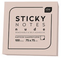 Sticky Notes Nude 75x75/100 Sheets, 1pc, assorted colours