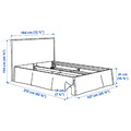 TÄRNKULLEN Cover bed frame, Vissle beige, 160x200 cm