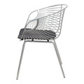 Metal Chair Sligo 44x44cm, silver