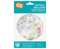 Crystal Balloon Hearts 18"