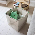 GREJSIMOJS Mat/storage box, foldable/beige