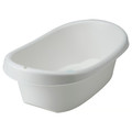 LÄTTSAM Baby bath, white/turquoise