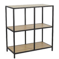 Shelving Unit Loka IV, oak/black