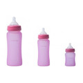 Bo Jungle B-Thermo Bottle Silicone Glass 300ml Pink
