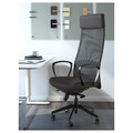 MARKUS Swivel chair, Vissle dark grey