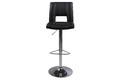 Bar Stool Sylvia, black/chrome