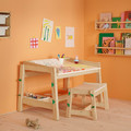 FLISAT Children's desk, height adjustable/green