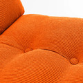DYVLINGE Swivel armchair, Kelinge orange