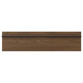 STENSTA Drawer front, dark brown ash veneer, 80x20 cm
