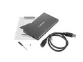 Natec External HDD Enclosure Rhino Go 2.5" USB 3.0, black