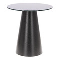 Coffee Table Soleilo 60cm, glass, round, black