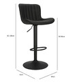 Bar Stool Tessa, black