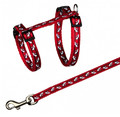 Trixie Adjustable Cat Harness with Leash, assorted colours