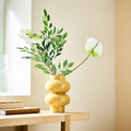 SMYCKA Artificial flower, in/outdoor Flamingo plant/white, 66 cm