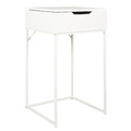 Nightstand Bedside Table Dressing Table with Mirror Leyla, white