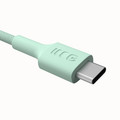 GREEN CELL Cable USB-C-USB-C PowerStream 100W, braid, 1.2m, green