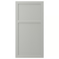 LERHYTTAN Door, light grey, 60x120 cm
