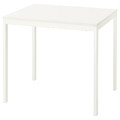 VIHALS Extendable table, white, 84/120x74 cm