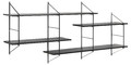 Wall Shelf Combination Belfast 2, grey/black