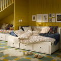 BRUDKRUSBÄR Duvet cover and 2 pillowcases, white multicolour/floral pattern, 200x200/50x60 cm