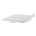 NISSEHOLM Mattress pad, white, 160x200 cm
