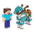 Minecraft Steve And Armored Horse Figures HDV39 6+