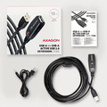 AXAGON USB Cable ADR-215 USB 2.0 A-M -> A-F act 15m