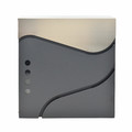 Modern Wall-Mount Letterbox, Anthracite/Silver, 370x370x105mm