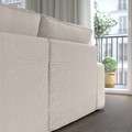 KIVIK 4-seat sofa with chaise longue, Tresund light beige