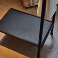 BÄSINGEN Step stool with handrail, anthracite