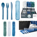 Travel Cutlery Set with Case, green