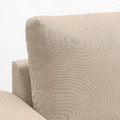 VIMLE 3-seat sofa, with wide armrests/Hallarp beige