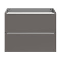 Goodhome Wall-mounted Basin Cabinet Imandra Slim 80cm, anthracite
