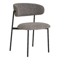 Boucle Dining Chair Mira Light Gray