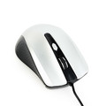Gembird Optical Wired Mouse, black/silver