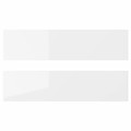 RINGHULT Drawer front, high-gloss white, 40x10 cm, 2 pack