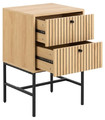 Bedside Table Nightstand Albany, natural oak