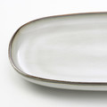 GLADELIG Plate, grey, 20x13 cm, 2 pack