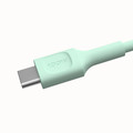 GREEN CELL Cable USB-C-USB-C PowerFlex 100W, silicone, 1.2m, green