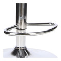 Bar Stool Inge, grey/chrome