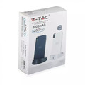 V-TAC Powerbank Power Bank 8000 mAh 2.1A Wireless, black