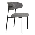 Boucle Dining Chair Mira Light Gray