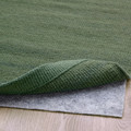 TIDTABELL Rug, flatwoven, green, 80x200 cm