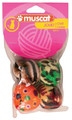Zolux Cat Toy Plush Balls 4pcs, assorted colours